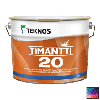 Краска Teknos Timantti 20 для стен и потолков база 1 9 л Краска Teknos Timantti 20 для стен и потолков база 1 9 л