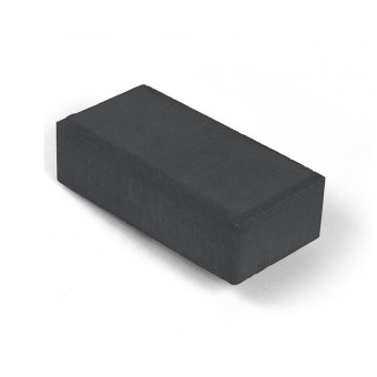 Брусчатка Нобетек 2П4Ф п/п серый цемент черная 200х100х40 мм