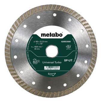 Диск алмазный Metabo SP-UT Universal Turbo сплошной 180x22.22 мм (арт. 628553000)