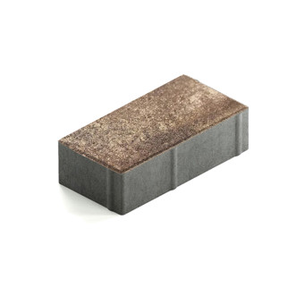 Тротуарная плитка Steingot Протектор 320х160 мм Color Mix Мокко толщина 80 мм