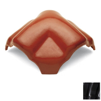 Черепица вальмовая керамическая Roben MONZAplus трилистник tobago