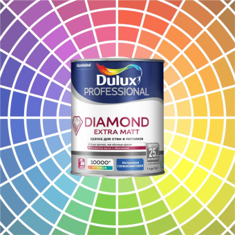 Краска Dulux Diamond Extra Matt для стен и потолков база ВW 1 л