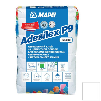 Клей Mapei Adesilex P9 для плитки белый 25 кг