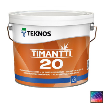 Краска Teknos Timantti 20 для стен и потолков база 3 2,7 л Краска Teknos Timantti 20 для стен и потолков база 3 2,7 л