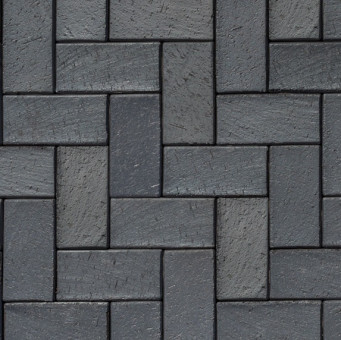 Клинкерная брусчатка ABC-Klinkergruppe Berlin blau-anthrazit 200x100x40 мм