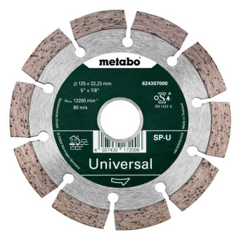 Диск алмазный Metabo SP-U Universal сегментированный 125x22.23 мм блистер (арт. 624296000)
