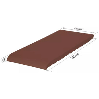 Клинкерная плитка King Klinker для подоконников, 245 х 120 х 15 мм, Natural brown 03