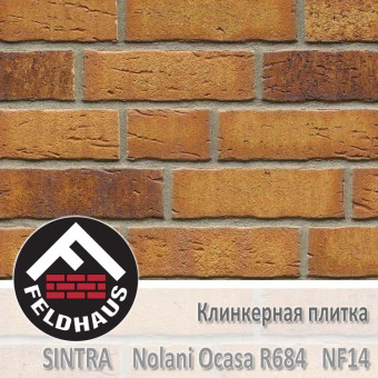 Клинкерная плитка Feldhaus Klinker Sintra Nolani Ocasa R684 NF14 (240x14x71 мм)