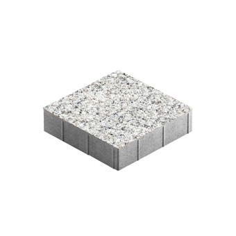Тротуарная плитка Steingot Плита Квадрат Granit Premium Bianco Nero 300х300 мм толщина 80 мм
