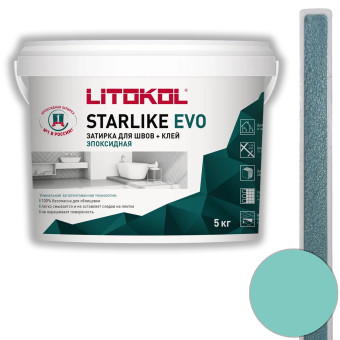 Затирка Litokol Starlike Evo S.320 azzurro caraibi 5 кг
