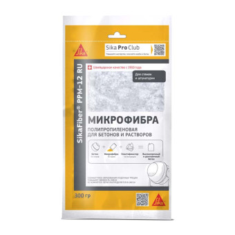 Фибра Sika SikaFiber PPM-12 для армирования бетона полипропиленовая 300 г