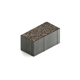 Тротуарная плитка Steingot Прямоугольник 200х100 мм Granit Premium Bruno толщина 100 мм