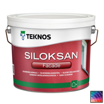 Краска Teknos Siloksan Facade фасадная база 3 2,7 л Краска Teknos Siloksan Facade фасадная база 3 2,7 л