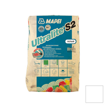 Плиточный клей Mapei Ultralite S2 белый 15 кг