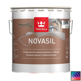 Краска Tikkurila Novasil фасадная база MRC 2,7 л Краска Tikkurila Novasil фасадная база MRC 2,7 л