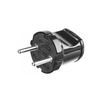 Вилка электрическая Stayer MAXElectro 6А/220В черная арт. 55150-B