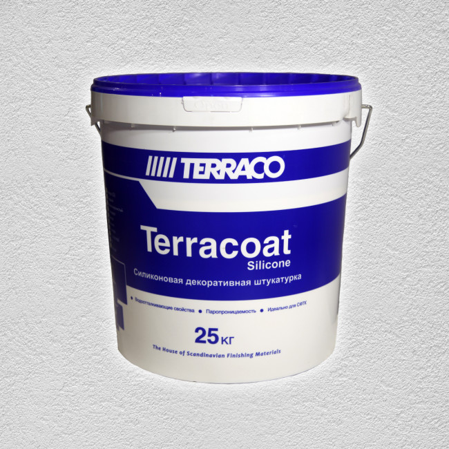 Декоративная штукатурка Terraco Terracoat Sahara Sil "шуба" (1,0 мм) 25 кг