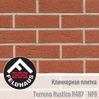 Клинкерная плитка Feldhaus Klinker Terreno Rustico R487 NF9 (240x9x71 мм)