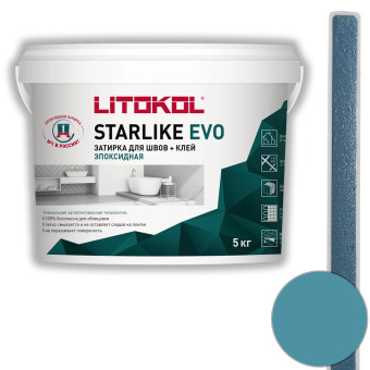 Затирка Litokol Starlike Evo S.340 blu denim 5 кг
