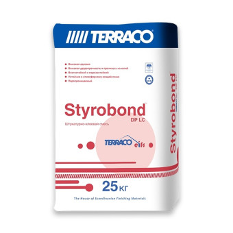 Штукатурно-клеевая смесь Terraco Styrobond DP EIFS 25 кг