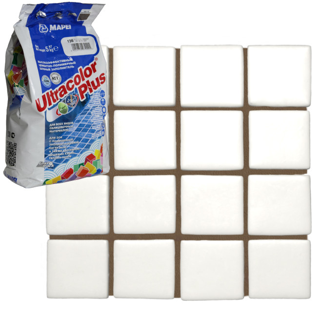 Затирка Mapei Ultracolor Plus №136 гончарная глина Мапей Ультраколор Плюс фасовка 5 кг купить 