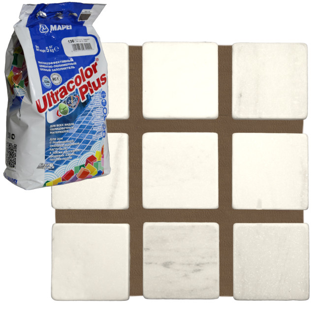 Затирка Mapei Ultracolor Plus №136 гончарная глина Мапей Ультраколор Плюс фасовка 5 кг купить 