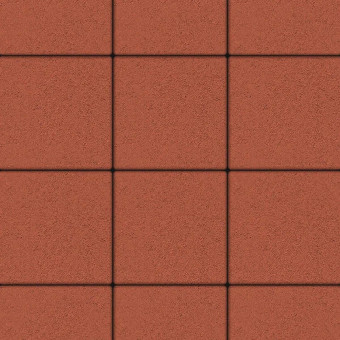 Тротуарная плитка Выбор КВАДРАТ Б.1.К.8 Гладкий Красный 300х300х80 мм