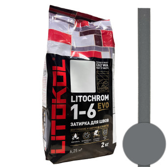 Затирка Litokol Litochrom 1-6 EVO LE.135 антрацит 2 кг