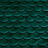 Черепица свесовая керамическая Braas Опал топ-глазурь зеленая ель