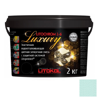 Затирка цементная Litokol Litochrom 1-6 Luxury C.100 светло-зеленая 2 кг Затирка цементная Litokol Litochrom 1-6 Luxury C.100 светло-зеленая 2 кг