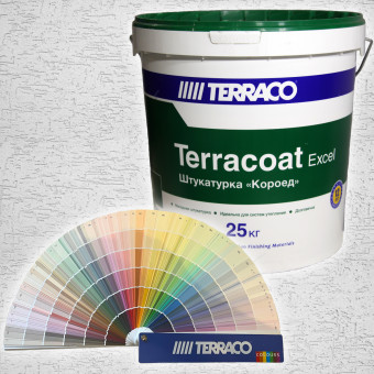 Декоративная штукатурка Terraco Terracoat XL "короед" (1,0 мм) 25 кг