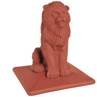 Колпак клинкерный King Klinker Royal Lion четырехскатный 01 Ruby red 445х445 мм