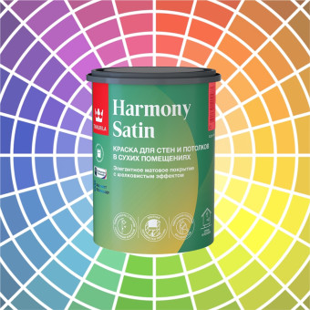 Краска Tikkurila Harmony Satin для стен и потолков база C 0.9 л