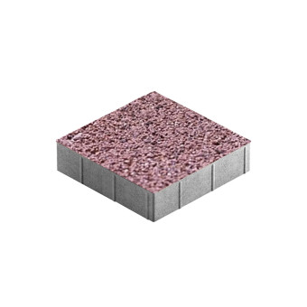 Тротуарная плитка Steingot Плита Квадрат Granit Premium Rosa Sardo 300х300 мм толщина 80 мм