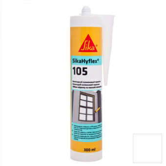 Герметик силиконовый Sika SikaHyflex-105 белый 300 мл Герметик силиконовый Sika SikaHyflex-105 белый 300 мл