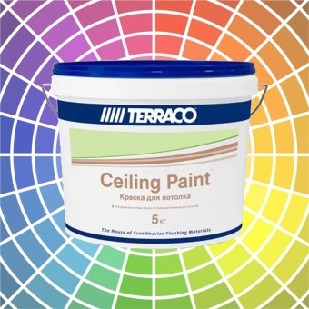 Краска Terraco Ceiling Paint для потолков 5 кг