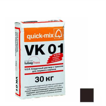 Кладочный раствор Quick-mix VK 01 H графитово-чёрный 30 кг Кладочный раствор Quick-mix VK 01 H графитово-чёрный 30 кг