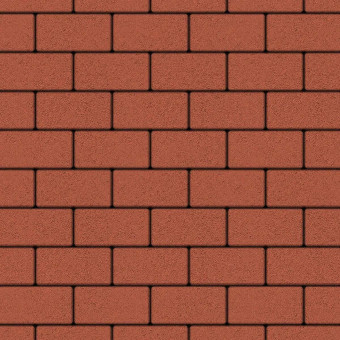 Тротуарная плитка Выбор ПРЯМОУГОЛЬНИК Б.2.П.6 Гладкий Красный 200х100х60 мм