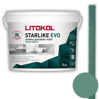Затирка Litokol Starlike Evo S.410 verde smeraldo 5 кг