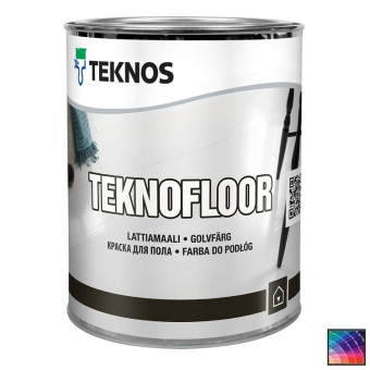 Краска Teknos Teknofloor для пола база 3 0,9 л Краска Teknos Teknofloor для пола база 3 0,9 л