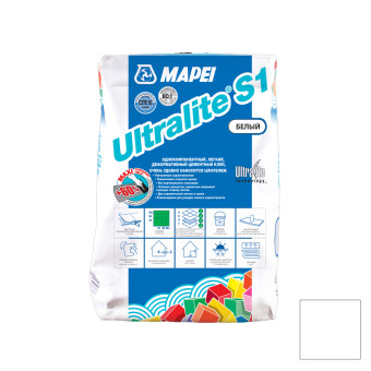 Клей для плитки Mapei Ultralite S1 белый 15 кг