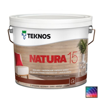 Лак Teknos Natura 15 для дерева 2,7 л Лак Teknos Natura 15 для дерева 2,7 л