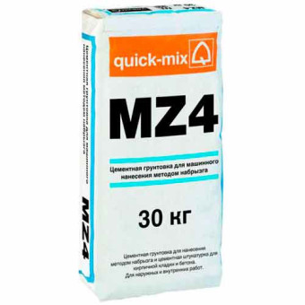 Штукатурка Quick-mix MZ 4 цементная для нанесения методом набрызга 30 кг Штукатурка Quick-mix MZ 4 цементная для нанесения методом набрызга 30 кг
