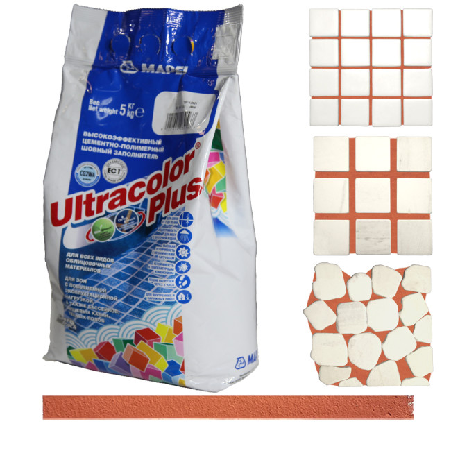 Затирка Mapei Ultracolor Plus №145 сиена Мапей Ультраколор Плюс фасовка 5 кг купить 
