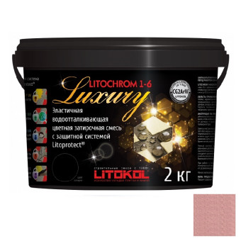 Затирка цементная Litokol Litochrom 1-6 Luxury C.180 розовый фламинго 2 кг Затирка цементная Litokol Litochrom 1-6 Luxury C.180 розовый фламинго 2 кг