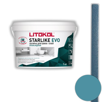 Затирка Litokol Starlike Evo S.340 blu denim 1 кг