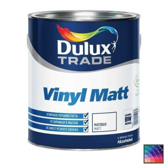 Краска Dulux Trade Vinyl Matt для стен и потолков база ВМ 0,96 л Краска Dulux Trade Vinyl Matt для стен и потолков база ВМ 0,96 л