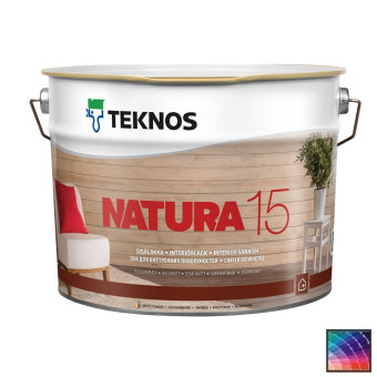 Лак Teknos Natura 15 для дерева 9 л Лак Teknos Natura 15 для дерева 9 л