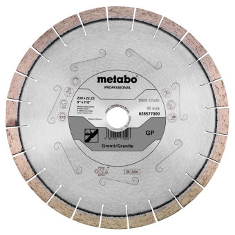 Диск алмазный Metabo GP Professional Granite сегментированный 230x22.23 мм (арт. 628577000)