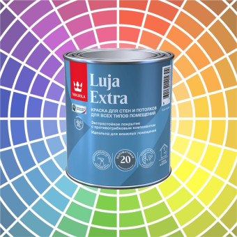 Краска Tikkurila Luja Extra 20 для влажных помещений база А 0.9 л